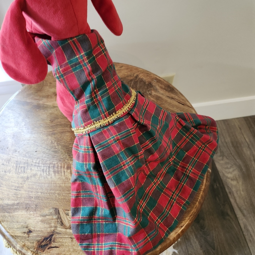 Christmas Dress for Toy Breed XS/S Handmade